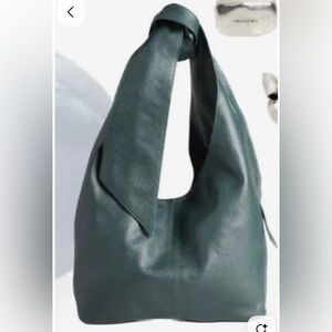 Elie Tahari Green Genuine leather Shoulder Bag with Bow Strap